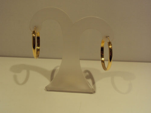 Aros de oro 18 quilates 3cm de diámetro 265e