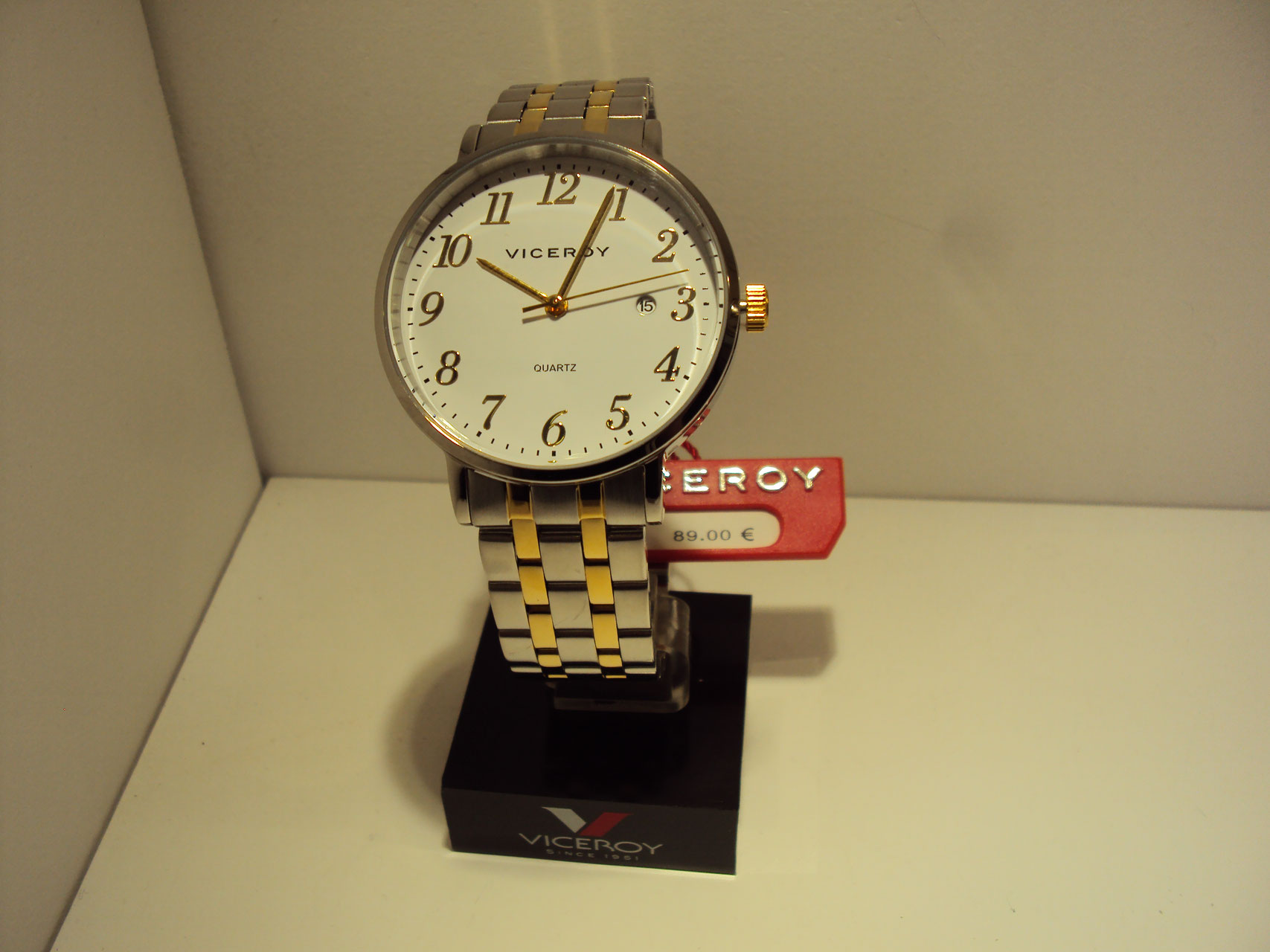 Reloj Viceroy de hombre bicolor acero con calendario.89€
