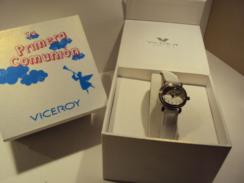 Reloj Viceroy acero con correa blanca.59€