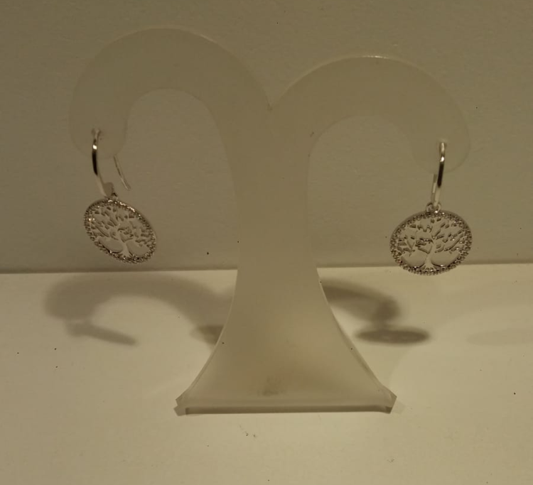 Pendientes de plata Lotus Pendientes de plata Lotus del árbol de la vida con circonitas y cierres de gancho. Precio 29€