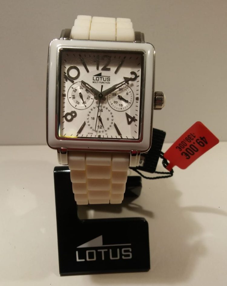Reloj Lotus unisex de color blanco Reloj Lotus unisex de color blanco. Super oferta de reloj cerámica multifunción antes 139€ ahora 49€.
